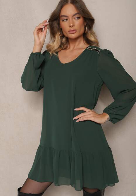 Rochie Ilita Verde închis 6