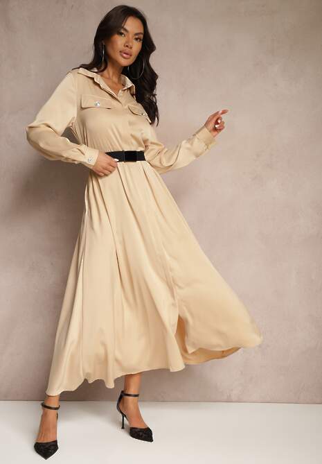Rochie Vaminay Bej 4