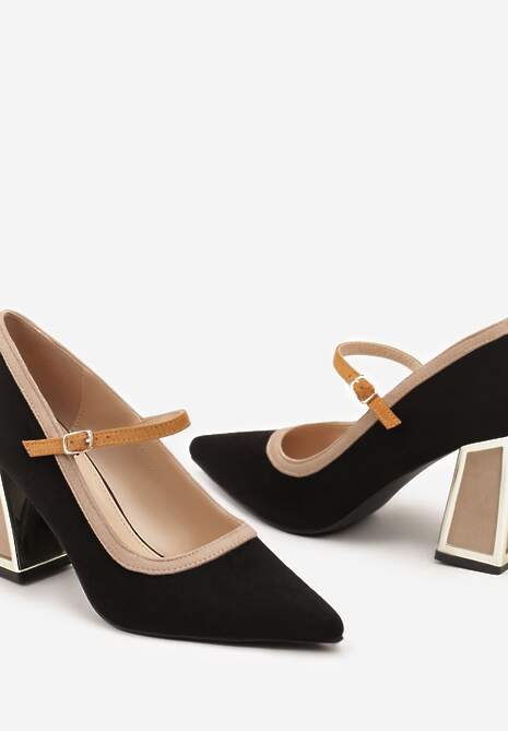 Pantofi cu toc Linnelea Negri 6