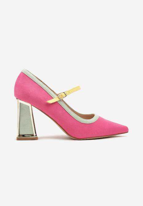 Pantofi cu toc Linnelea Fucsia 4