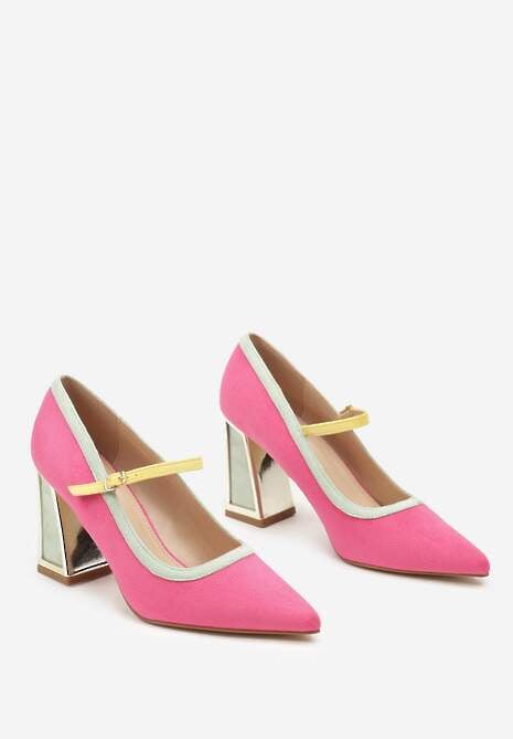 Pantofi cu toc Linnelea Fucsia 5