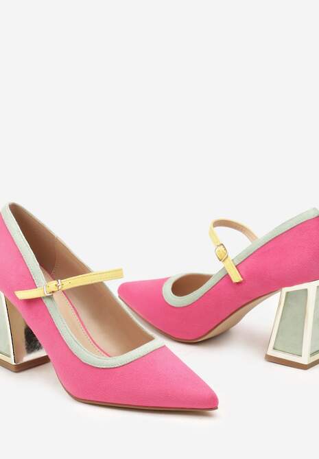 Pantofi cu toc Linnelea Fucsia 6