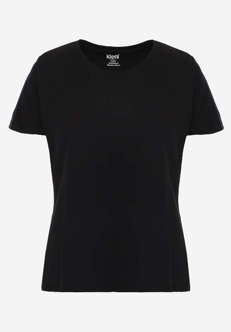 Czarny Casualowy Bawełniany T-shirt Ilanira 6