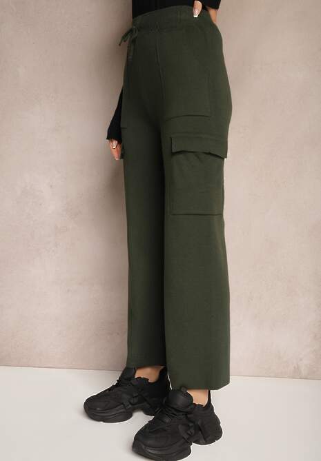 Pantaloni Emithlera Verde închis 4
