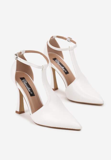 Pantofi stiletto Nelisia Albi 5