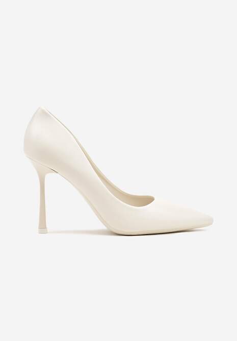 Pantofi stiletto Galadi Albi 4