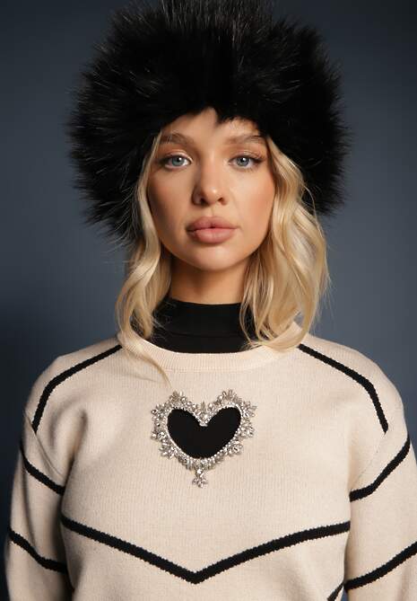 Pulover Temireli Bej deschis 5