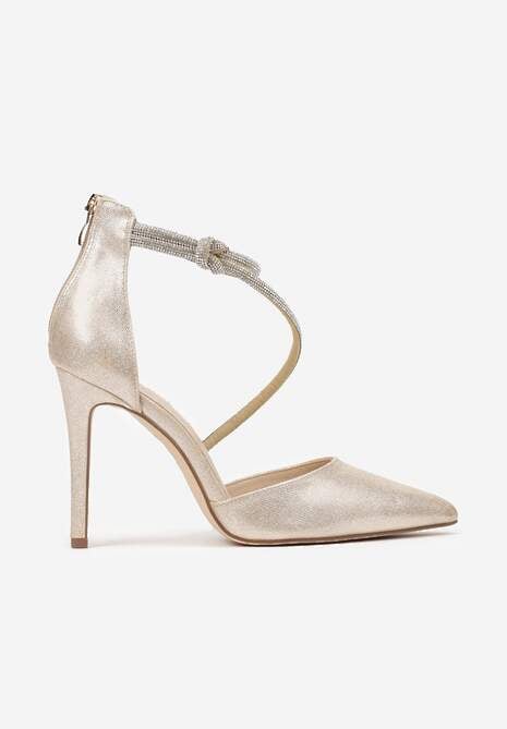 Pantofi stiletto Alennia Aurii 4