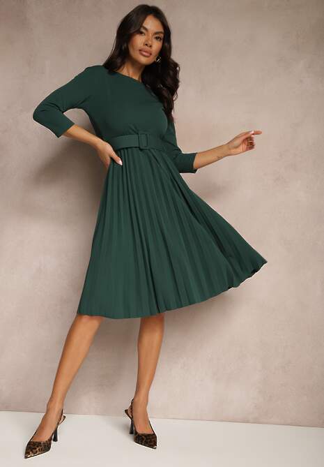 Rochie Annathiel Verde închis 4