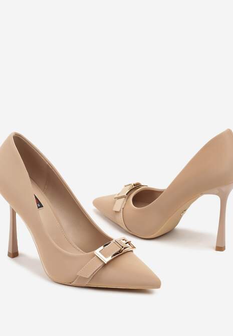 Pantofi stiletto Asilva Bej 6