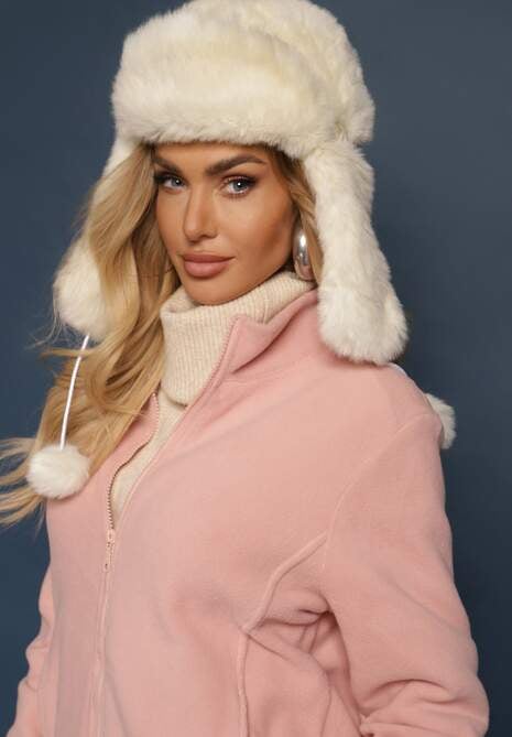 Różowy Casualowy Polar Dannira 5
