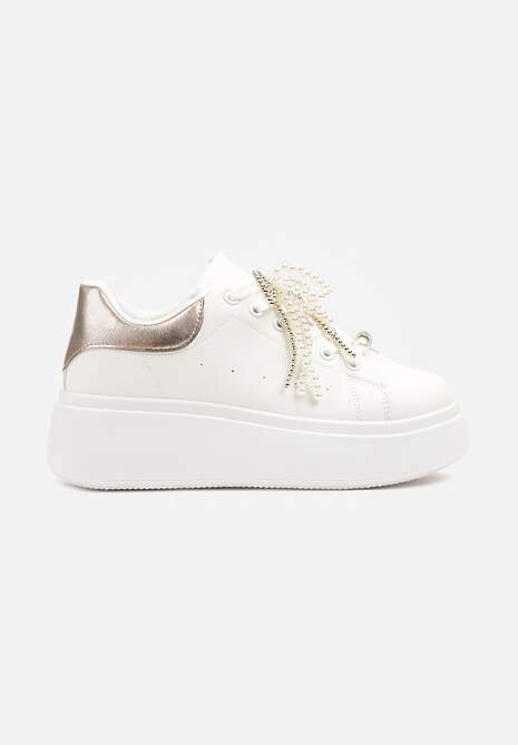 Sneakers Selavia Culoarea șampaniei 4