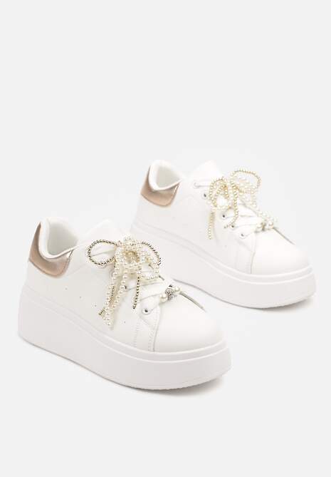 Sneakers Selavia Culoarea șampaniei 5