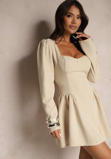 Rochie Arisora Bej 4