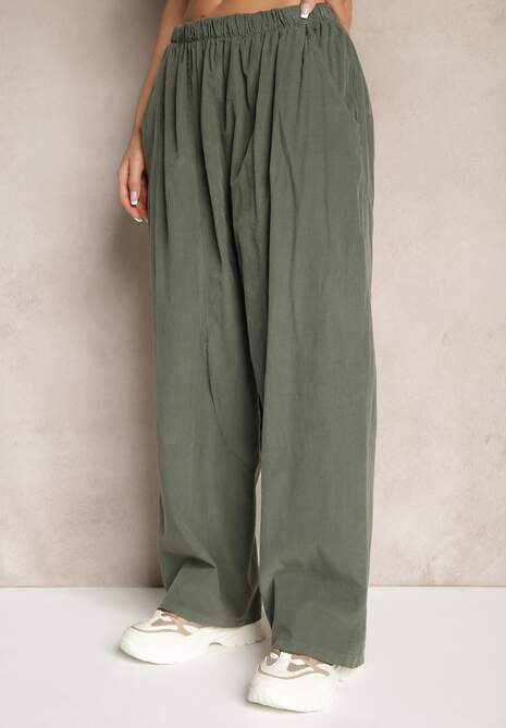 Pantaloni Velili Verde închis 4