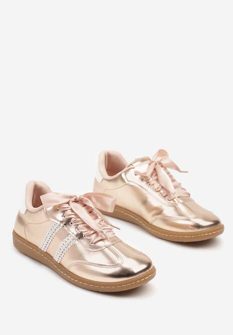Sneakers Deoriva Culoarea șampaniei 5