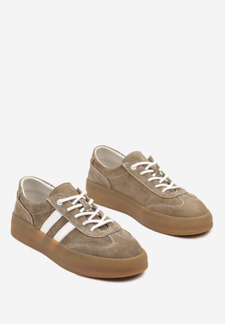 Sneakers Alotia Bej închis 5