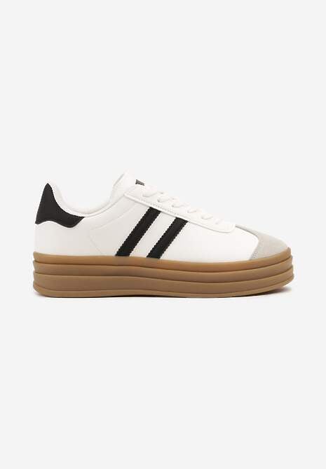 Sneakers Alb cu negru 4