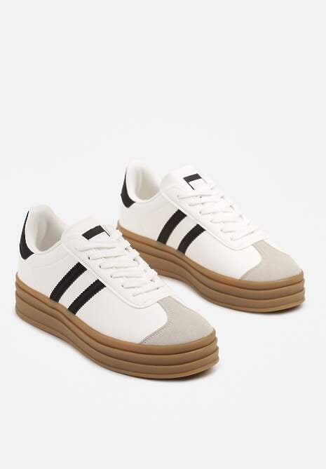 Sneakers Alb cu negru 5