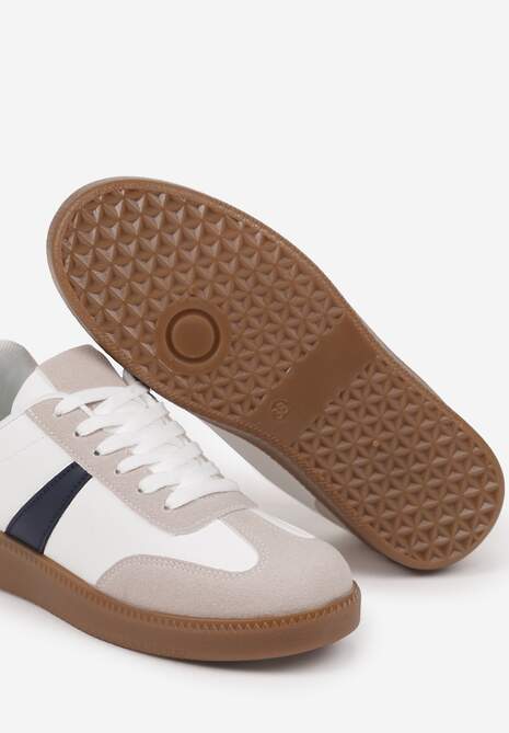 Sneakers Hanivra Alb cu bleumarin 6