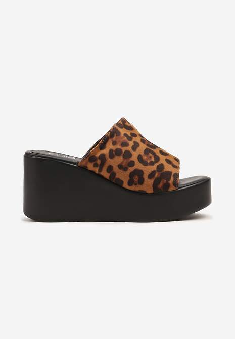 Papuci Foneira Imprimeu leopard 4