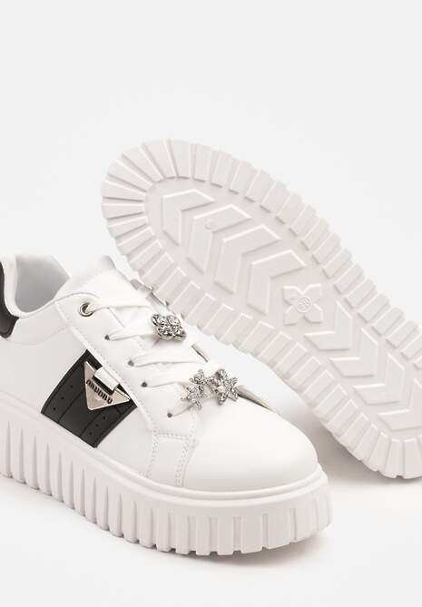 Sneakers Eleanilia Alb cu negru 6