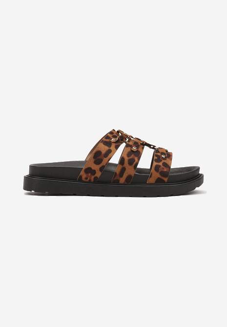 Papuci Fonitia Imprimeu leopard 4
