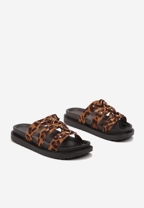 Papuci Fonitia Imprimeu leopard 5