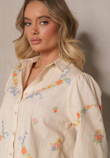 Cămașă Donithia Bej 5