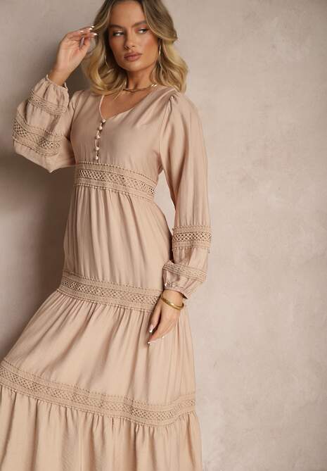 Rochie Gonolen Bej 4