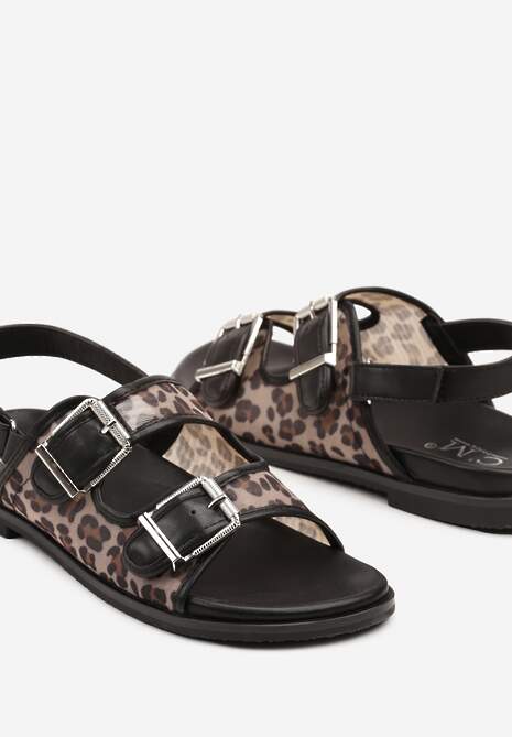 Sandale Aworna Imprimeu leopard 6