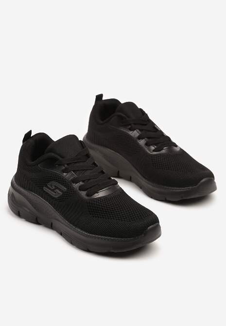 Czarne Siateczkowe Buty Sportowe Sneakersy na Piankowej Podeszwie Aridanor 5