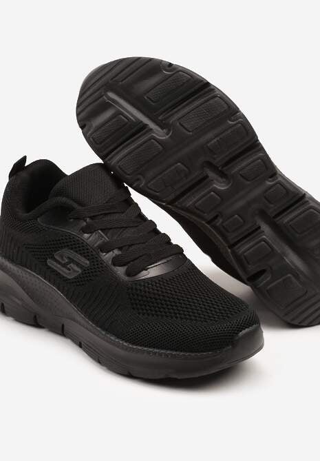 Czarne Siateczkowe Buty Sportowe Sneakersy na Piankowej Podeszwie Aridanor 6