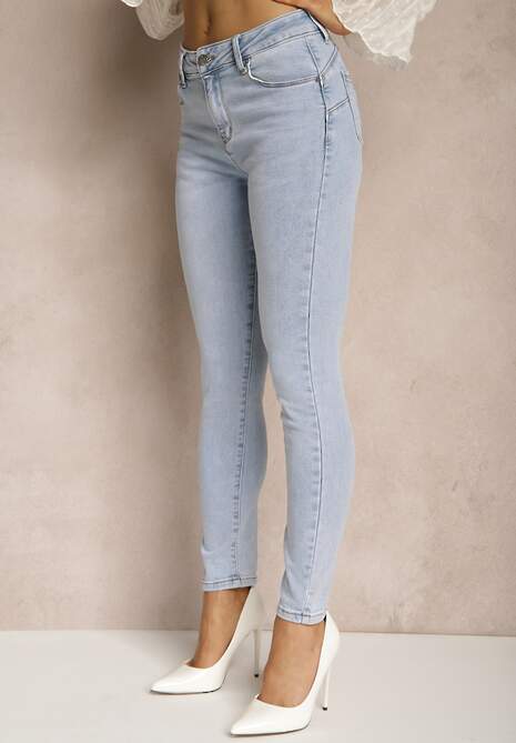 Jasnoniebieskie Jeansy Skinny High Waist Ulivora 4