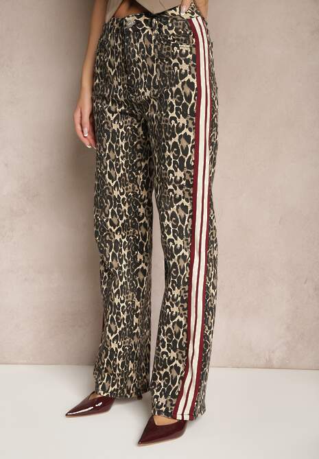 Blugi Anilora Imprimeu leopard 4