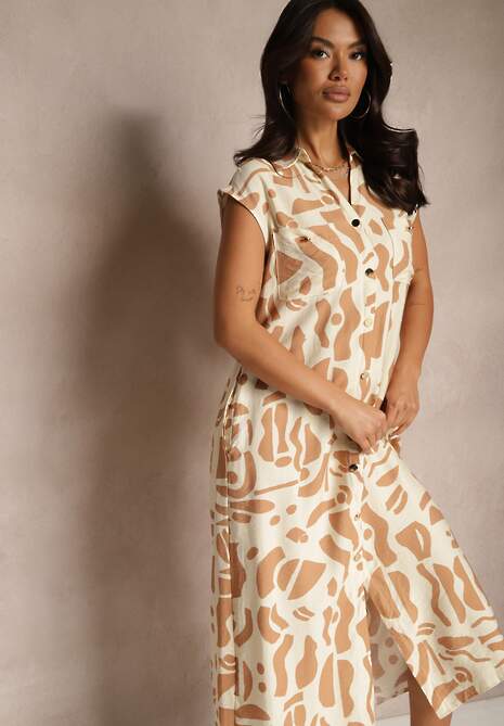 Rochie Arathia Bej 4