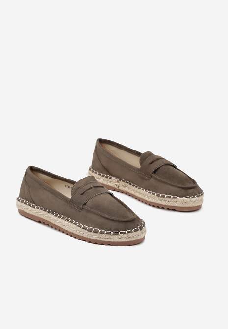 Zielone Espadryle Ozdobione Plecionką i Paskiem Zolivia 5