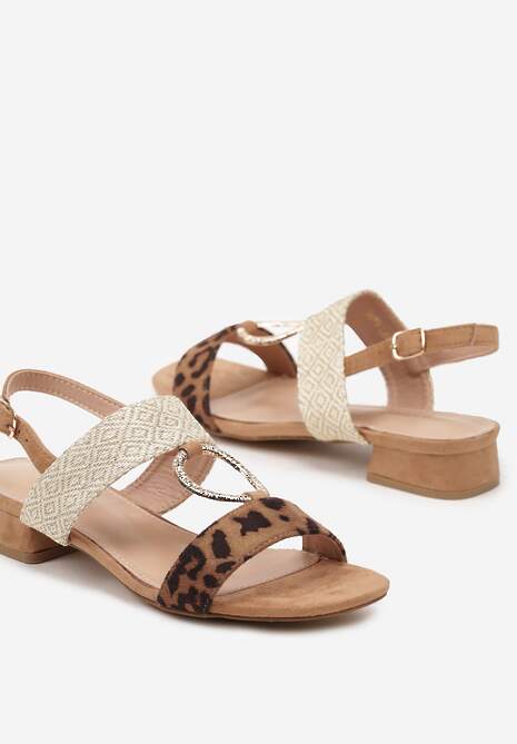 Sandale Kalindra Imprimeu leopard 6
