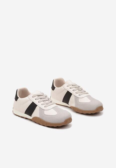 Sneakers Ilanlin Bej cu negru 5