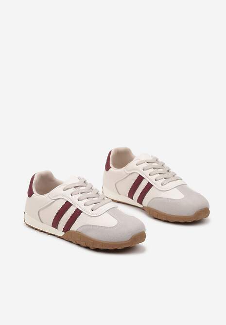 Sneakers Atompia Bej cu roșu 5
