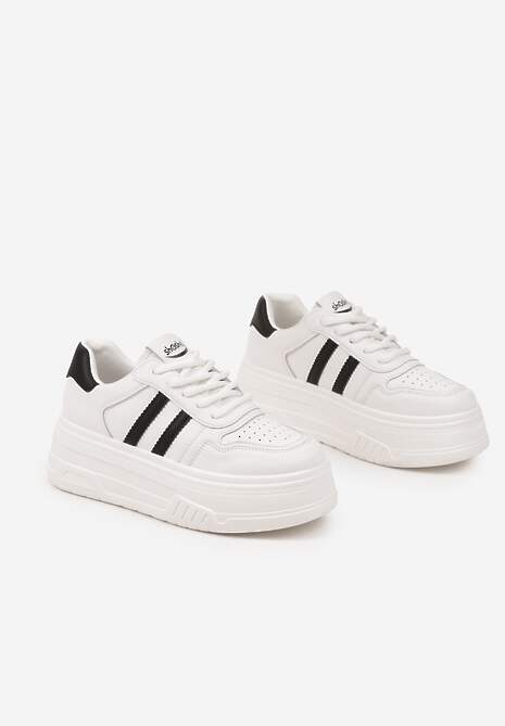 Sneakers Fonadel Alb cu negru 5