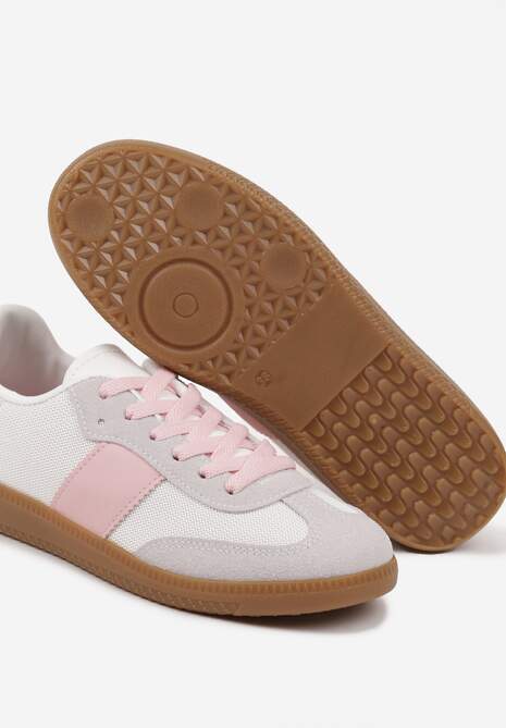 Biało-Różowe Sneakersy Tenisówki w Kultowym Stylu Neolithaen 6