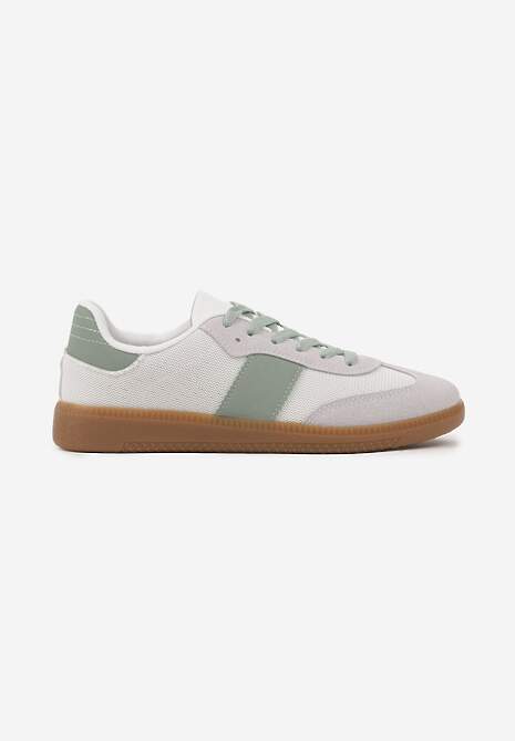 Biało-Zielone Sneakersy Tenisówki w Kultowym Stylu Neolithaen 4