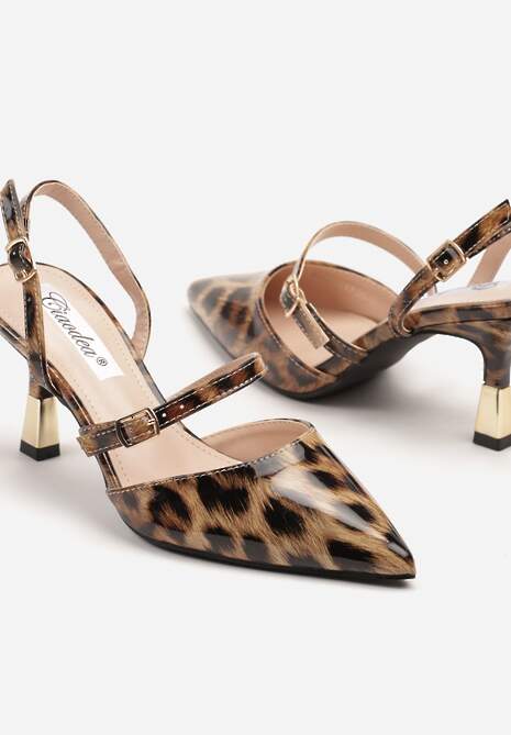 Pantofi stiletto Villexia Imprimeu leopard 6