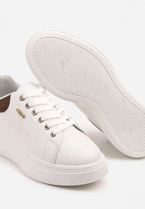 Sneakers Alirisa Alb cu maro 6