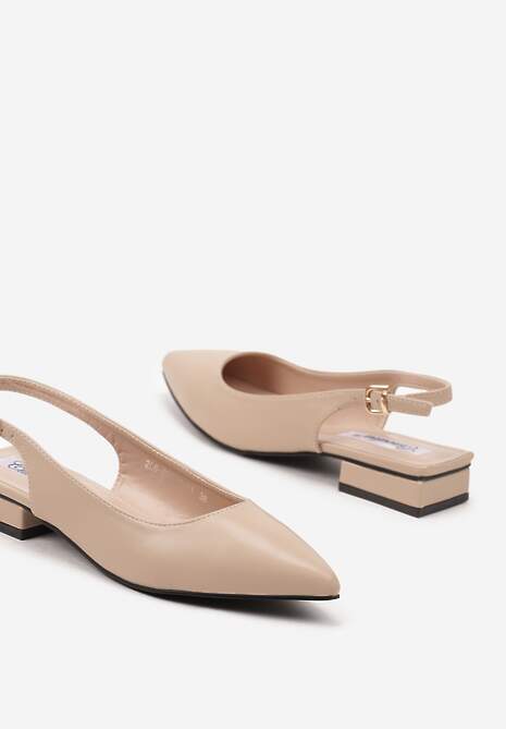 Pantofi cu toc Eveltia Bej 6