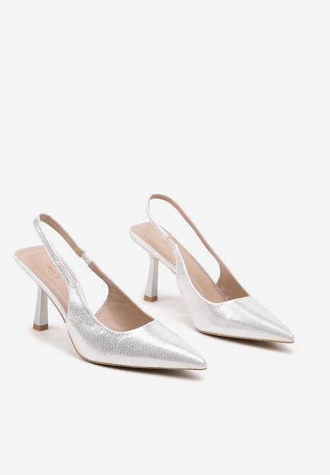 Pantofi stiletto Arnora Argintii 5