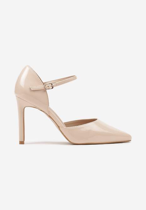 Pantofi stiletto Norilia Bej 4