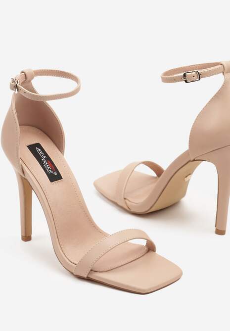 Pantofi stiletto Senorwena Bej 6