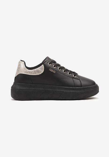 Sneakers Alirisa Negru cu argintiu 4